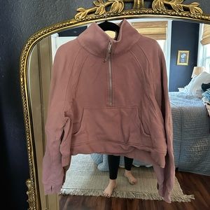 Lululemon scuba funnel neck xl/xxl in used condition. Twilight rose